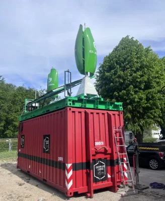 Flowerturbine den grønne top