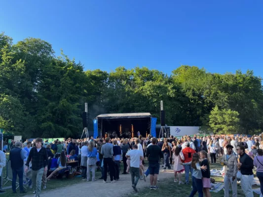Sommersol på slottet